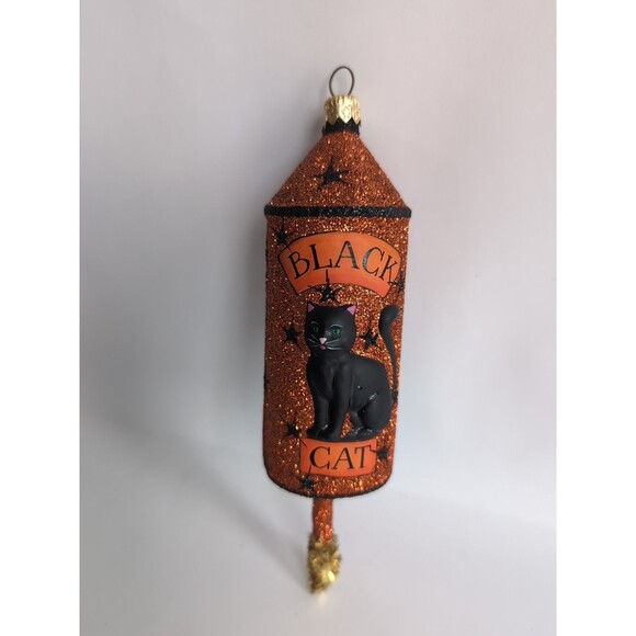 Patricia Breen Halloween Blastoff Rocket Black Cat Ornament Christmas RARE - Picture 1 of 5